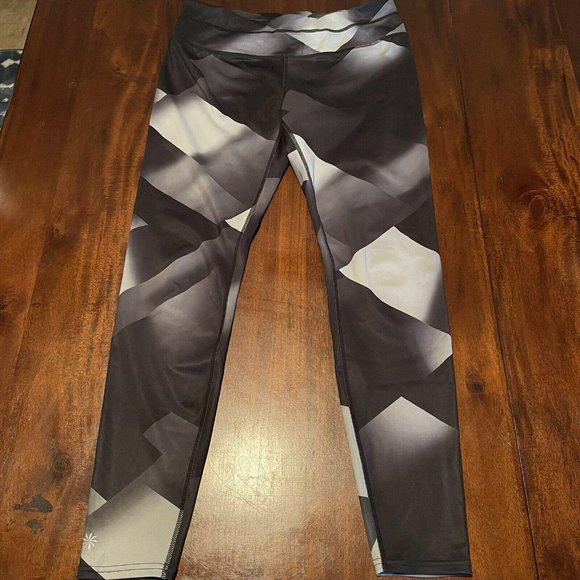 Athleta Pants - Athleta Workout Leggings  L Women Black Gray Color